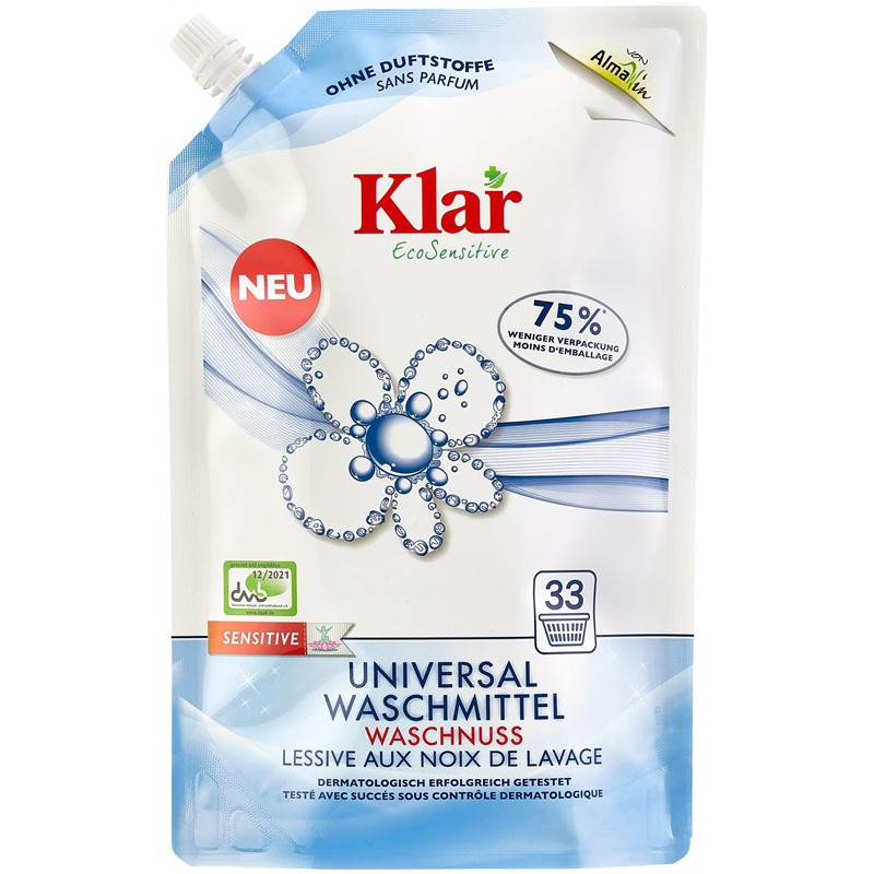 Universalus skystasis skalbiklis KLAR ECOSENSITIVE, 1,5 l