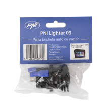 Car cigarette lighter socket PNI Lighter 03 with cover, 12V 15A, 24V 10A