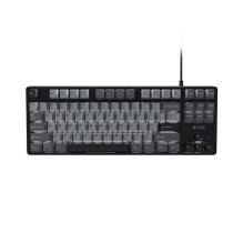 Žaidimų Klaviatūra - FURY Kanabo K2 Mechaninė 87 Klavišai USB su Balta Apšvietimu Juoda-Pilka