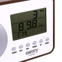 Portable Radio - Camry CR1153 FM Digital Receiver LCD Display Thermometer Black, White