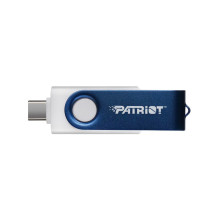 USB Flash Drive - Patriot Memory Xporter X550 64GB Dual USB A+C 80 MB/s White, Blue USB Flash Drive - Patriot Memory Xporter X550 64GB Dual USB A+C 80 MB/s White, Blue
