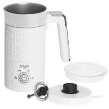 Pieno Plakiklis - Adler AD 4494 Automatinis 300ml Talpos Belaidis Metalinis, Baltas