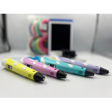 Riff 3D Pen printing BIG Set 7in1 with LCD / PLA 100m / Tablet / Scissors Yellow