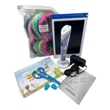 Riff 3D Pen printing BIG Set 7in1 with LCD / PLA 100m / Tablet / Scissors Violet