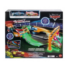 CARS set Night race track glowing in the dark