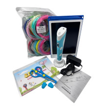 Riff 3D Pen printing BIG Set 7in1 with LCD / PLA 100m / Tablet / Scissors Blue