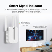 WRL diapazono ilgintuvas 300MBPS / MW300RE MERCUSYS WRL diapazono ilgintuvas 300MBPS / MW300RE MERCUSYS