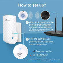 WRL RANGE EXTENDER 750MBPS / RE190 TP-LINK
