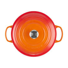Cookware - Le Creuset Signature Frying Pan 28cm Round Cast Iron Red Cookware - Le Creuset Signature Frying Pan 28cm Round Cast Iron Red