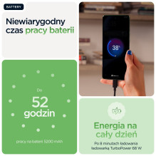 „Motorola edge 60“ 16,9 cm (6,67 colio) dviejų SIM kortelių „Android 15“ 5G USB C tipo 12 GB 512 GB 5200 mAh Žalias