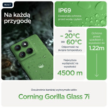 „Motorola edge 60“ 16,9 cm (6,67 colio) dviejų SIM kortelių „Android 15“ 5G USB C tipo 12 GB 512 GB 5200 mAh Žalias
