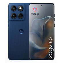 „Motorola edge 60“ 16,9 cm (6,67 colio) dviejų SIM kortelių „Android 15“ 5G USB C tipo 12 GB 512 GB 5200 mAh Mėlyna