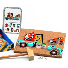 Wooden figures making kit Djeco Vehicles DJ06641