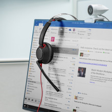 HP Poly Blackwire 5220 Stereo USB-C Headset +3.5mm Plug +USB-C / A Adapter