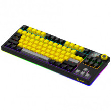 Lorgar KBP70TKLW, Wireless TKL Mechanical Gaming Keyboard Pro Black / Yellow