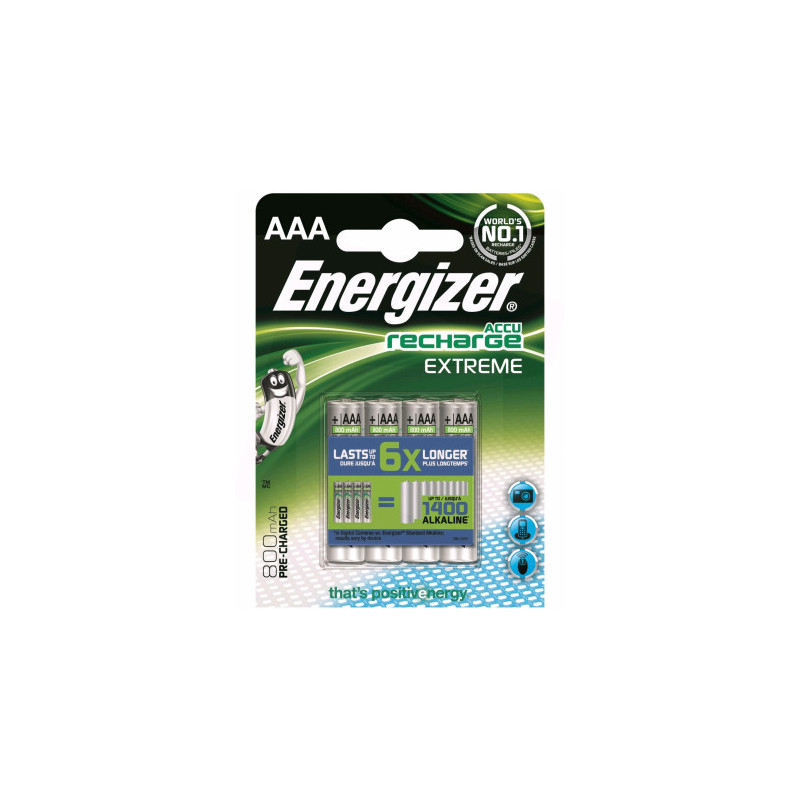 „Energizer Extreme AAA“ 800 mAh 4 vnt. pakuotė