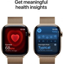 Apple Watch Series 11 Cellular 42mm Gold Titanium / Gold Milanese Loop