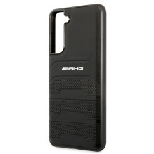 AMG AMHCS21FESGSEBK S21 FE G990 czarny / black hardcase Leather Debossed Lines