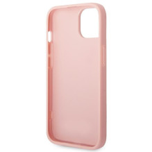 Guess GUHCP14MHGGSHP iPhone 14 Plus 6,7" różowy / pink hard case Glitter Script