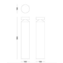 LED šviestuvas PHILIPS LAVEN 929003362601, 6 W, IP44, juodas