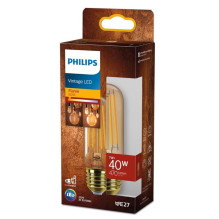 Light bulb Philips LED, T37, warm white, E27, 7 W, 470 lm