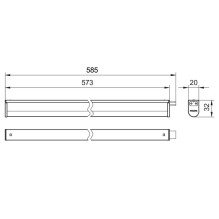 ŠVIEST TVIRT 6.5W 3000 / 6500K 600LM 60CM