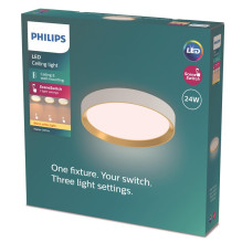 Šviestuvas lubų Philips 929004116001, 24 W, LED, 2700 °K
