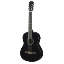 Klasikinė Gitara - Yamaha C40 II 4 / 4 Eglės Viršus Rožinės Medžio Fretboard Juoda