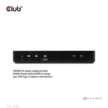 NB ACC DOCKING STATION / USB-C 120W CSV-1585 CLUB3D
