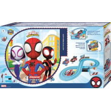 Transporto ir Trasos Rinkinys - Carrera Spidey Track 2.4m Su 2 Valdikliais Ir Transporto Priemonėmis - Žalia, Mėlyna, Ra