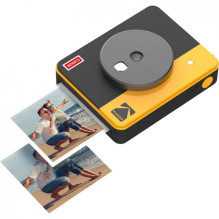 Instant Camera &amp; Printer - Kodak Mini Shot 3 Retro 4Pass Instant Photo Printer Geltona