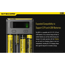 NITECORE 4 Bay 1.5A NiMH / NiCd, Li-ion, IMR, LiFePo4 Inteligent USB Battery Charger New i4