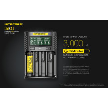 NITECORE 4 Bay 4A NiMH / NiCd, Li-ion, IMR, LiFePo4 Battery Charger UMS4