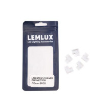 JUNGTIS KAMPINĖ LEMLUX LED JUOSTOS 10MM 5VNT