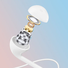 Dudao Dudao in-ear wired mini jack 3.5mm headset white (X10S white) Dudao Dudao in-ear wired mini jack 3.5mm headset white (X10S white)