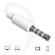 Dudao Dudao in-ear wired mini jack 3.5mm headset white (X10S white) Dudao Dudao in-ear wired mini jack 3.5mm headset white (X10S white)