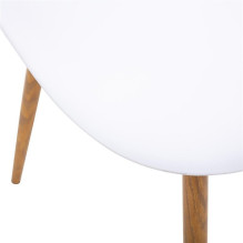 Dining room chair 157268G, white / l brown, 47x53x85cm Dining room chair 157268G, white / l brown, 47x53x85cm