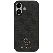 „Guess 4G“ mažas klasikinis „MagSafe“ dėklas su logotipu, skirtas „iPhone 17“ – juodas