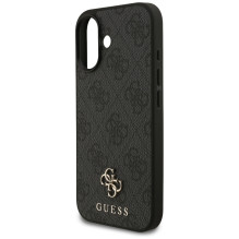 „Guess 4G“ mažas klasikinis „MagSafe“ dėklas su logotipu, skirtas „iPhone 17“ – juodas