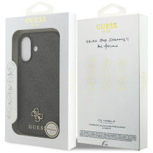„Guess 4G“ mažas klasikinis „MagSafe“ dėklas su logotipu, skirtas „iPhone 17“ – juodas