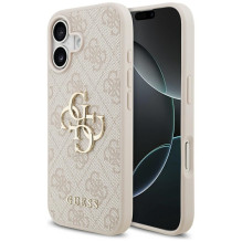„Guess 4G“ didelio logotipo dėklas, skirtas „iPhone 17“ – rožinis