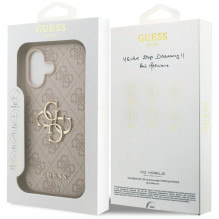 „Guess 4G“ didelio logotipo dėklas, skirtas „iPhone 17“ – rožinis