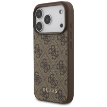 „Guess 4G Classic“ dėklas, skirtas „iPhone 17 Pro“ – rudas
