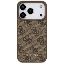 „Guess 4G Classic“ dėklas, skirtas „iPhone 17 Pro“ – rudas