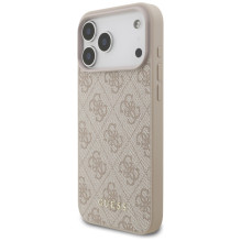 „Guess 4G Classic“ dėklas, skirtas „iPhone 17 Pro Max“ – rožinis