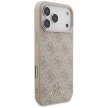 „Guess 4G Classic“ dėklas, skirtas „iPhone 17 Pro Max“ – rožinis