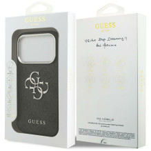 „Guess 4G Big 4G Classic“ logotipo dėklas, skirtas „iPhone 17 Pro Max“ – juodas