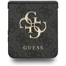 Guess Big 4G Logo Classic Logo Case for Samsung Galaxy Z Flip 7 - Black