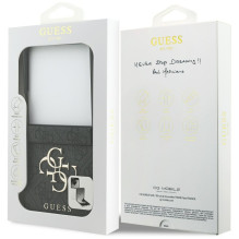 „Guess Big 4G Logo Classic“ dėklas, skirtas „Samsung Galaxy Z Flip 7“ – juodas