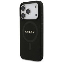 Guess Saffiano Classic Logo MagSafe Case for iPhone 17 Pro - Black